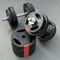 Gorilla Sports Kurzhantel-Set 25 kg Gripper neuwertig