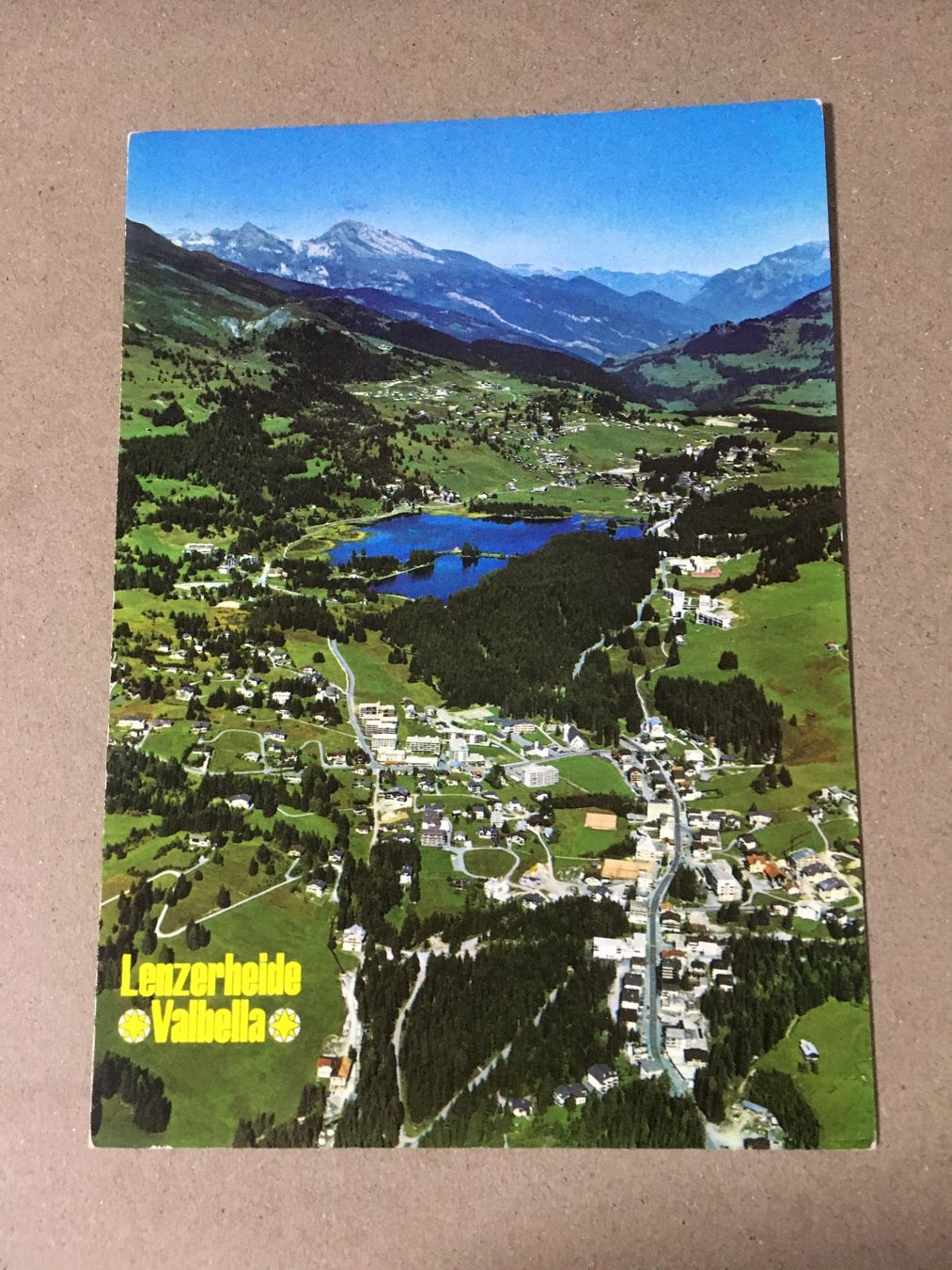 Ansichtskarten: Lenzerheide Valbella Graubünden Flugaufnahme – Gebraucht aus Küttigen von Melisch1000