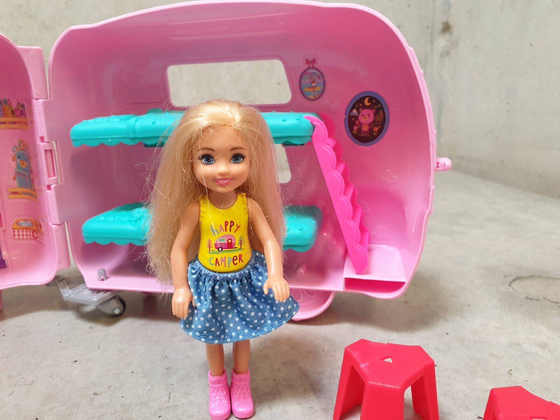Bambole: Set Barbie, Chelsea Camper – Usato da Fribourg venduto da fripons 3