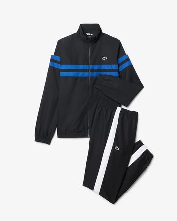 Survêtement Lacoste Sport noir et bleu