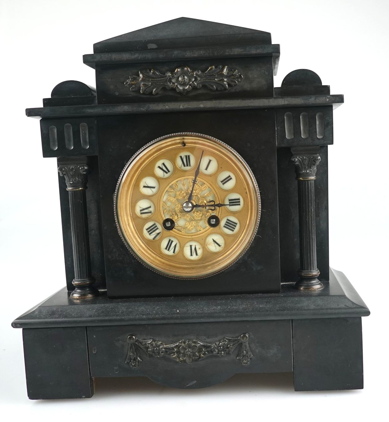 Orologi da terra & Orologi da parete: Antike Kaminuhr Marmor Japy Frères – Usato da Rüti ZH venduto da Restwert_Rueti_ZH