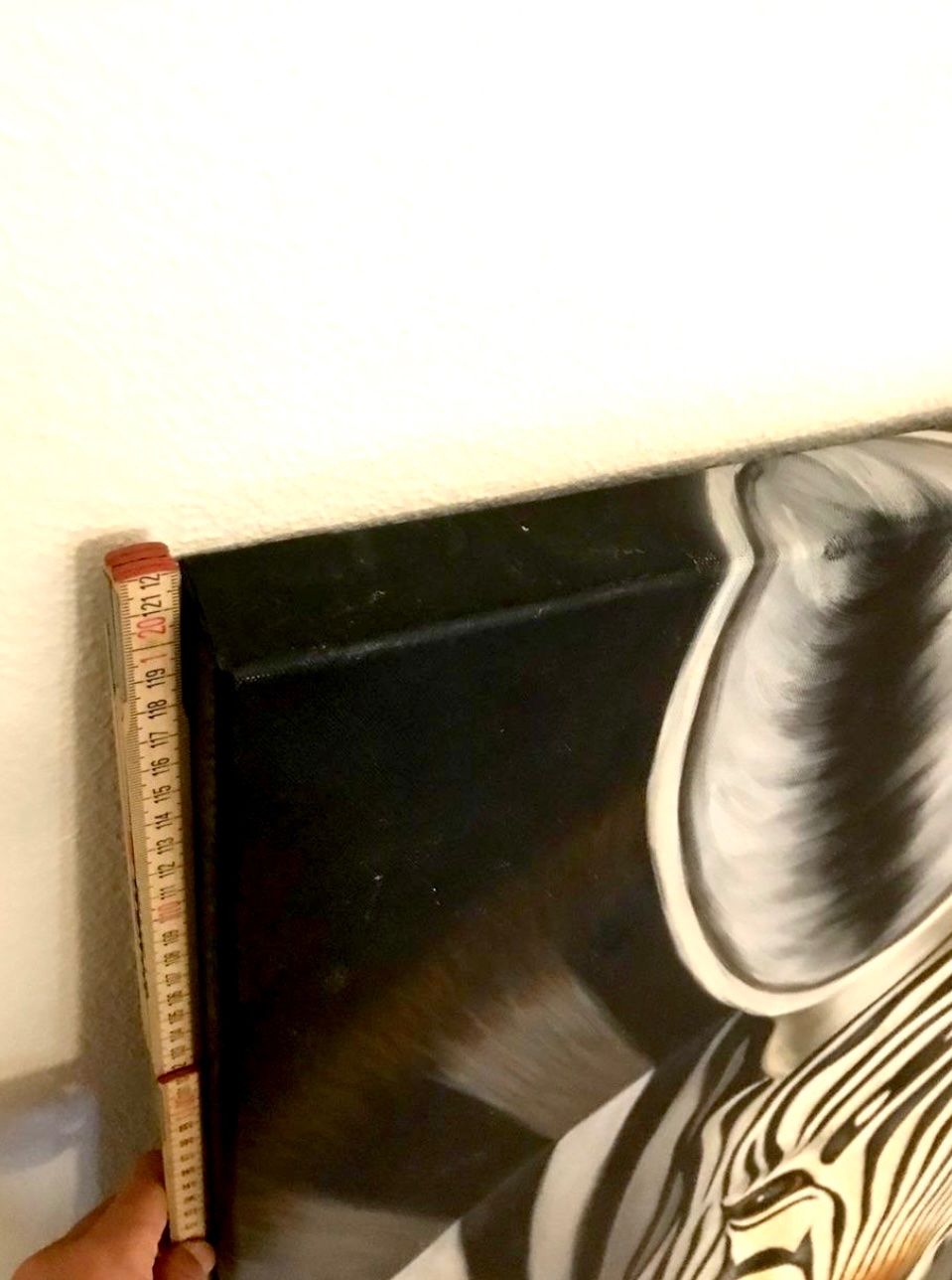Poster & Bilder: Zebra Bild mit Zertifikat / 120/80cm – Gebraucht aus Basel von JJ.Elena 5
