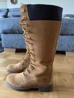 Bottes Timberland montantes d'hiver, taille 38, cuir et daim