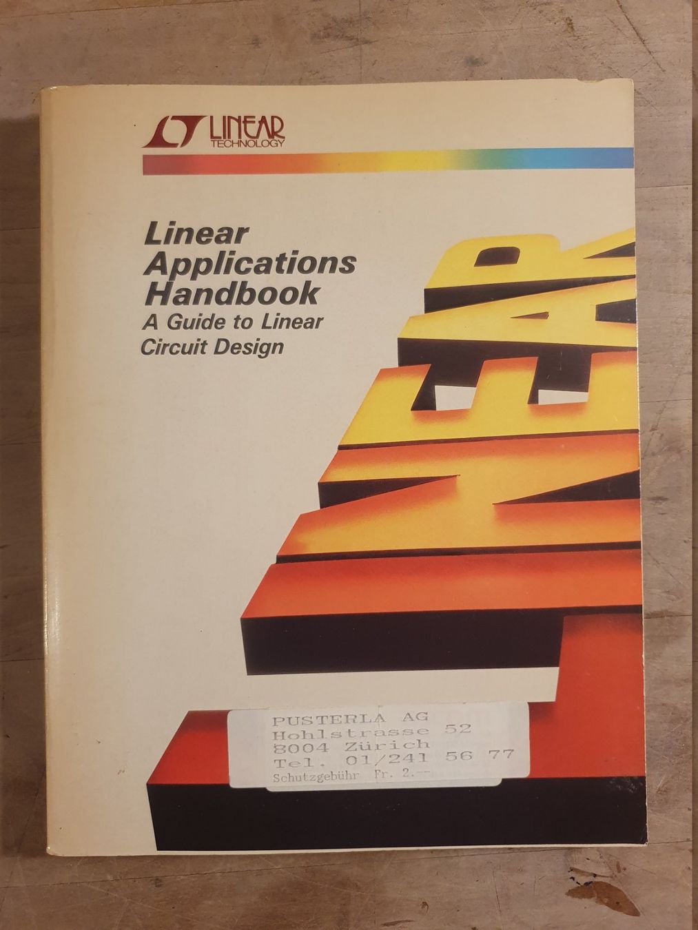 Libri: Linear Application Handbook Linear Lechnology – Usato da Zürich venduto da loosebone