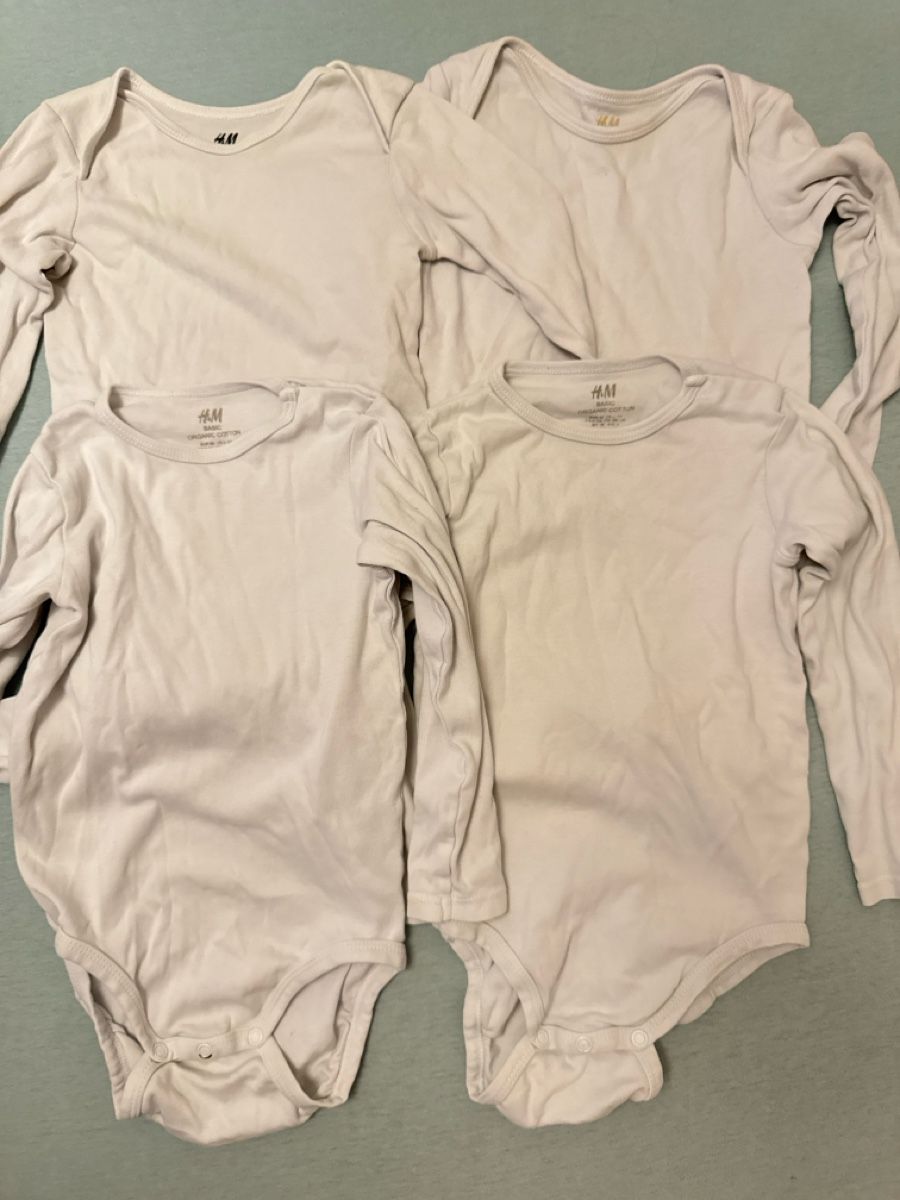 H&M Unterwäsche: 4 weisse H&M Bodys - Grösse 98 – Gebraucht aus Zürich von starsz 1