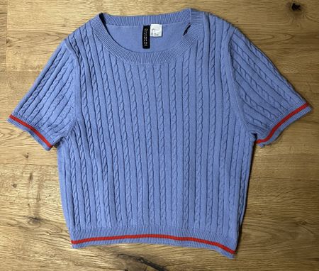 Strickoptik H&M Dividend Gr. S Lila/Rot Sommer