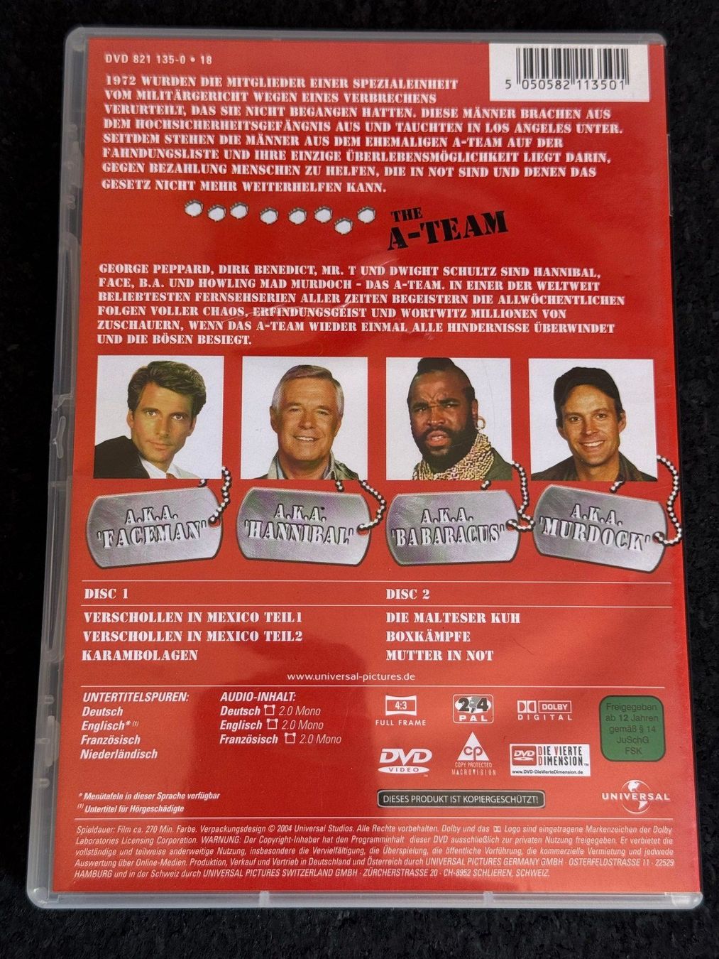 Tutti i DVDs: The Ultimate A Team 2 Disc DVD Serie DE/EN/FR – Usato da Fribourg venduto da tschjoly 1