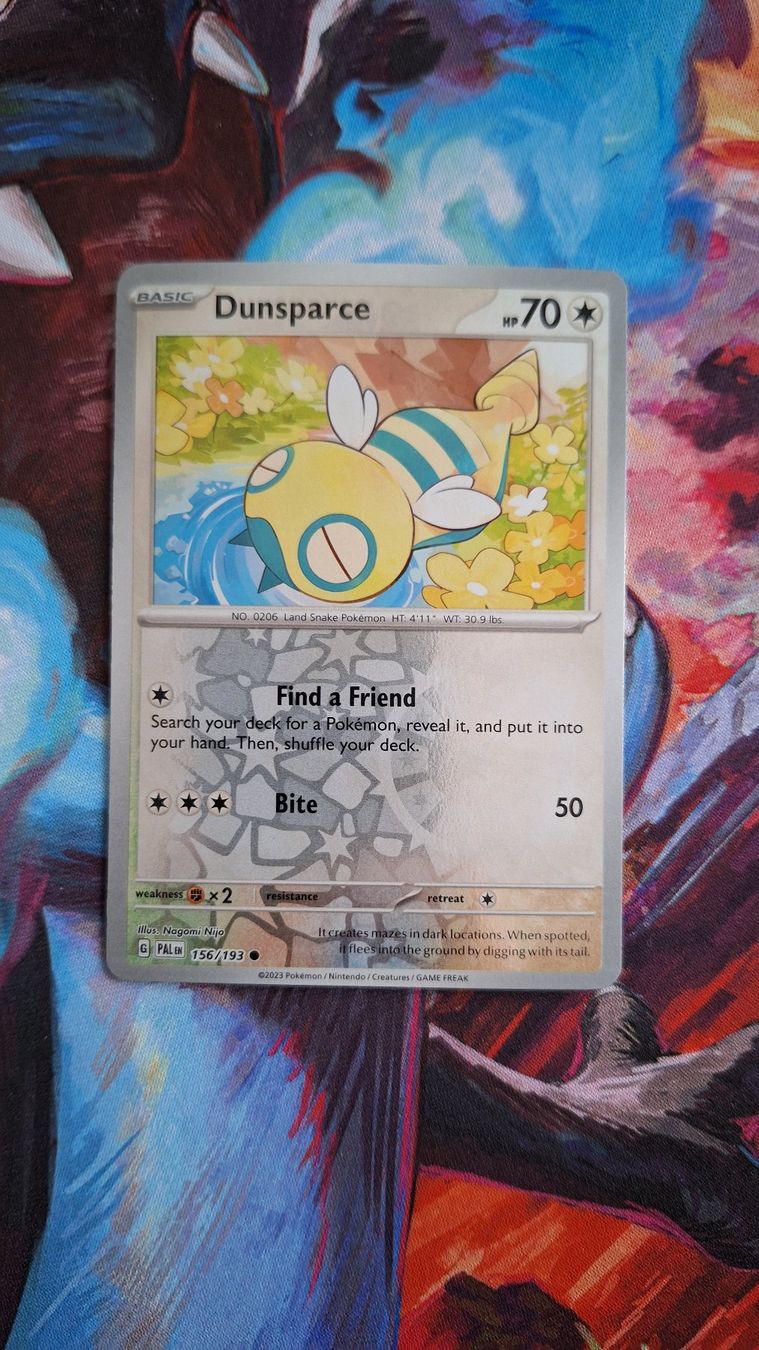 Pokémon Carte collezionabili: Dunsparce - Reverse Holo - Pokemon Paldea Evolved – Usato da Altstätten SG venduto da GGsGameshop