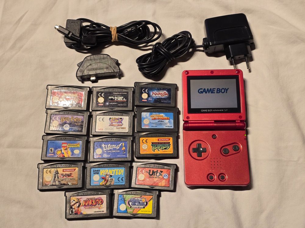 Game Boy Advance SP rouge + 14 jeux (Gebraucht) in versoix für CHF 400 ...