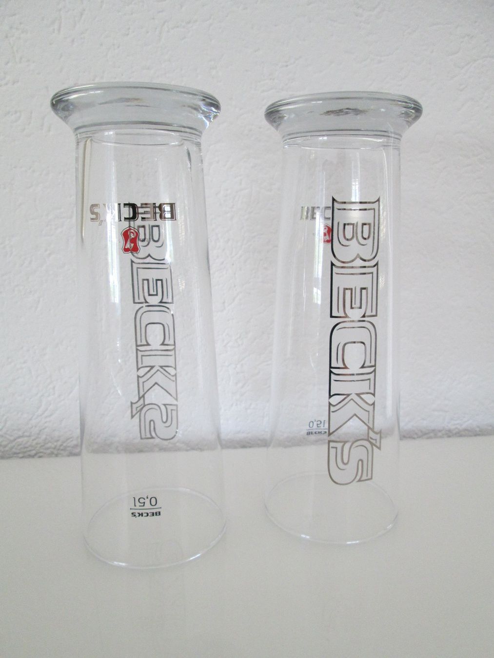 Bicchieri: 2 Bierglas  BECK´S -0,5L – Usato da Movelier venduto da ddomenika 1