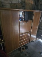 Vintage Kleiderschrank / Sekretär, Holz, zu verkaufen!
