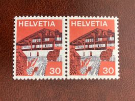 Schweiz 1973 Landschaftsbilder 30 Paar Klebstelle postfrisch
