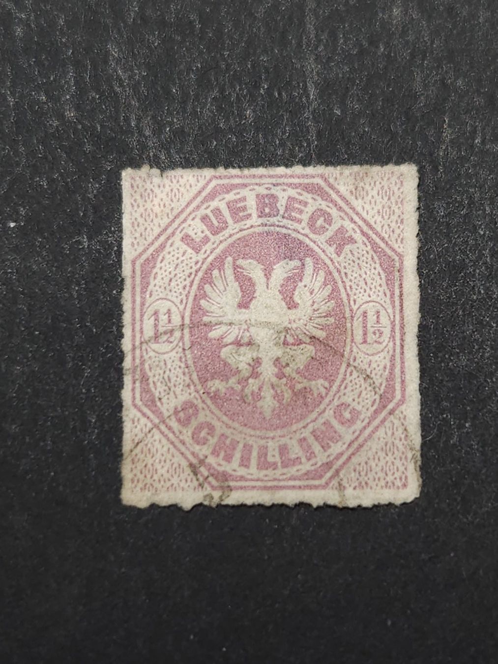 Tutti i francobolli: Lübeck Mi-Nr. 14  gestempelt 110 Fr – Usato da Kriens venduto da Nidfeld45 1