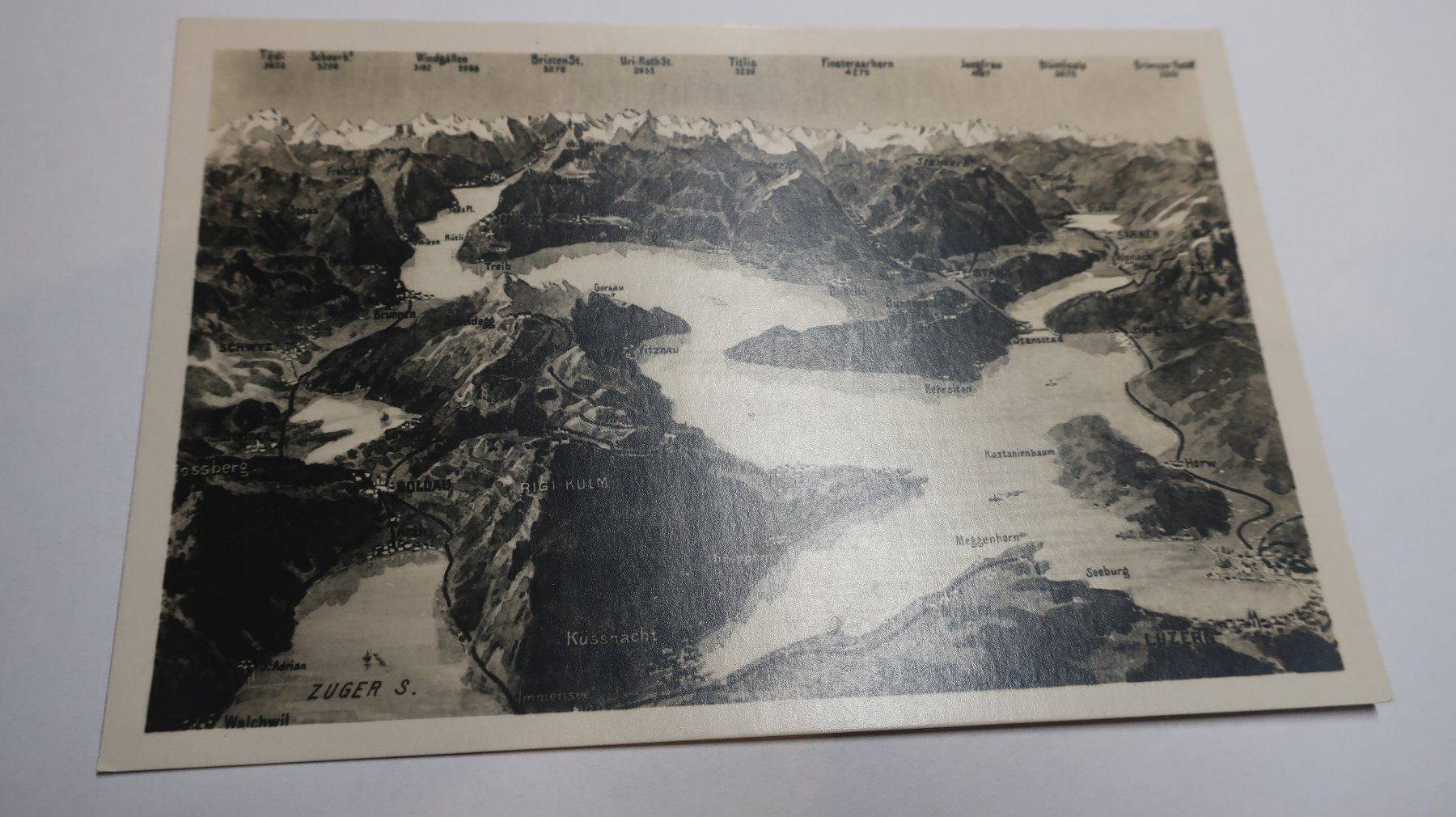 Cartoline postali: Lac des 4 cantons Vierwaldstätterrsee Panorama – Usato da Cormoret venduto da Pascalll2001 1