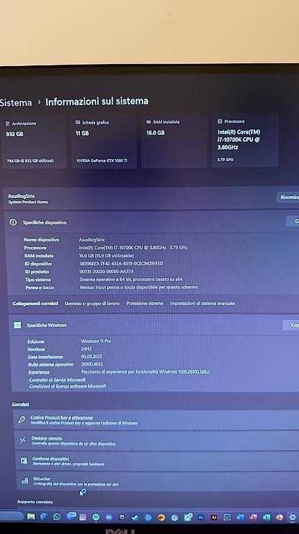 Asus PC: ASUS ROG STRIX Gaming PC – Usato da Canobbio venduto da nb0003 2