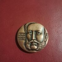 Medaille Henry Dunant 1828-1910 Bronze Sammlerstueck