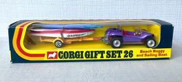 🟡🔵 Corgi Toys GS 26 / Beach Buggy and Sailing Boat / 1971