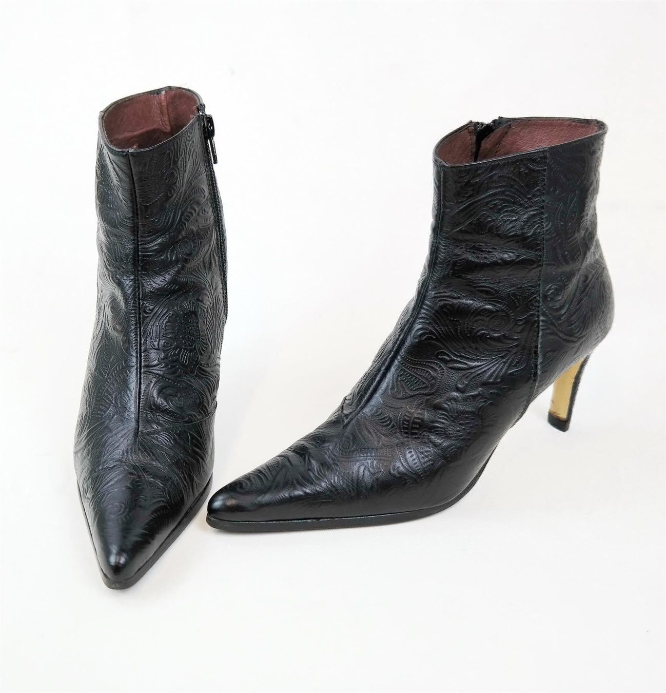 Scarpe da donna: Boston Stiefeletten Leder Pumps schwarz /Gr.36 – Usato da Wohlenschwil venduto da ABC-Vintage 1