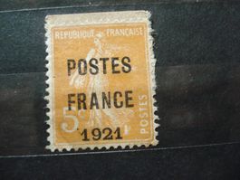 Frankreich alte Marke *,  Überdruck Postes France 1924