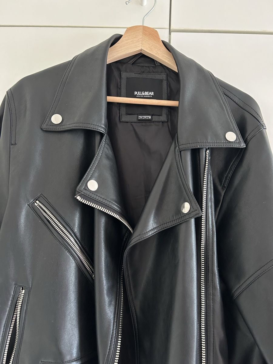 Pull&Bear Giacche: Pull&Bear Kunstlederjacke, Schwarz, Gr. M – Usato da Zürich venduto da Lolaa123 1