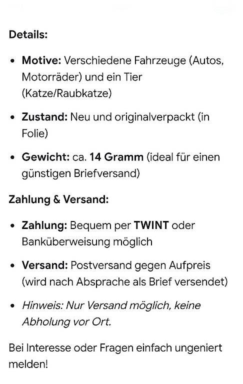 Kit bricolage: Retro Bastelbogen – Nuovo e nell'imballaggio originale da Seewen SO venduto da 13m_k6x9 1
