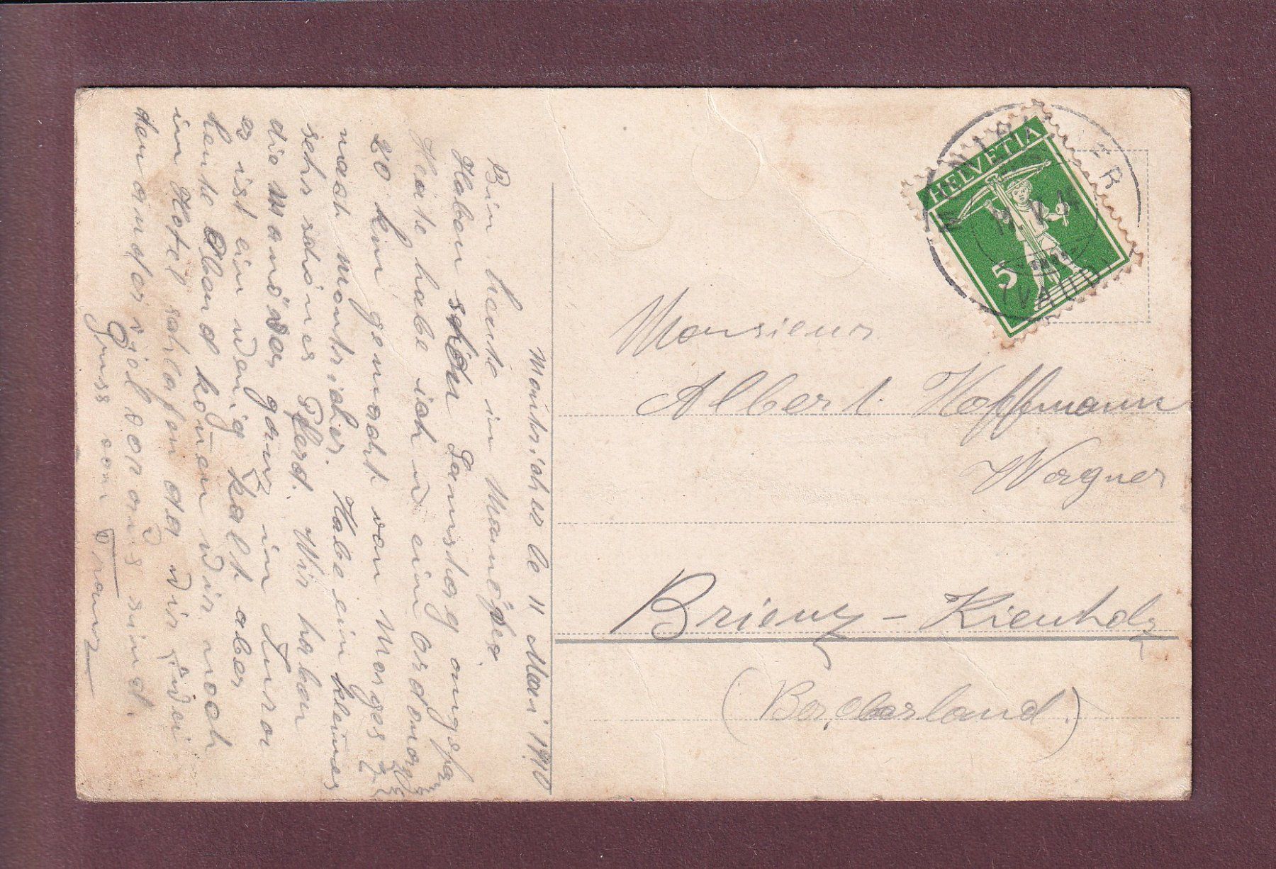 Cartoline postali: MILITAIRE - Service de cuisine - 1914 – Usato da Pully venduto da nicecards 1
