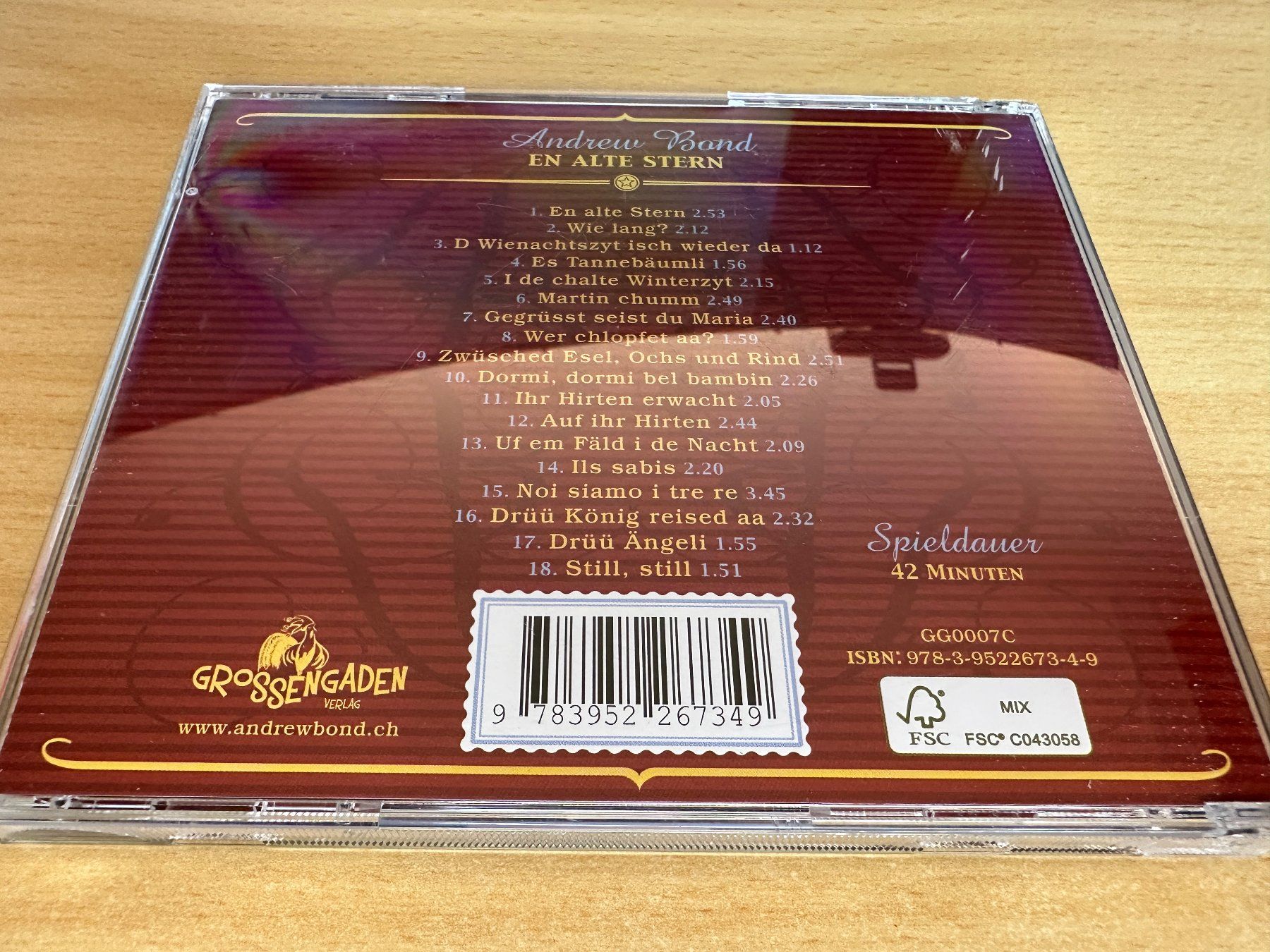 CD: Andrew Bond - En Alte Stern – Usato da Rikon im Tösstal venduto da Alpenmutz 1