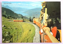 Schynige Platte 2101 m - Bahn mit Thunersee