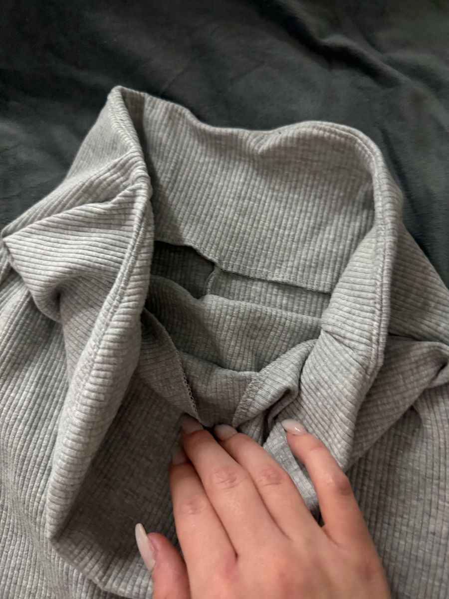 Kleider: Graues, geripptes Sommerkleid mit Schlitz - Neu! – Neu (gemäss Beschreibung) aus Boswil von virgi06 4