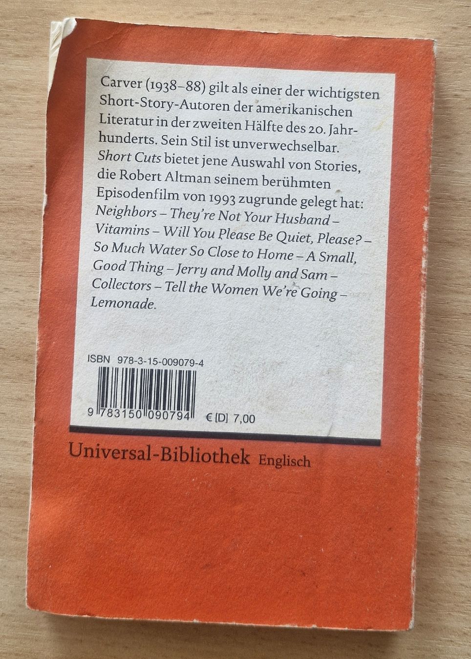 Libri: Raymond Carver Short Cuts Selected Stories  – Usato da Wohlen b. Bern venduto da lau_7vcp 1