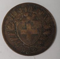 2 RAPPEN / SCHWEIZ 1925