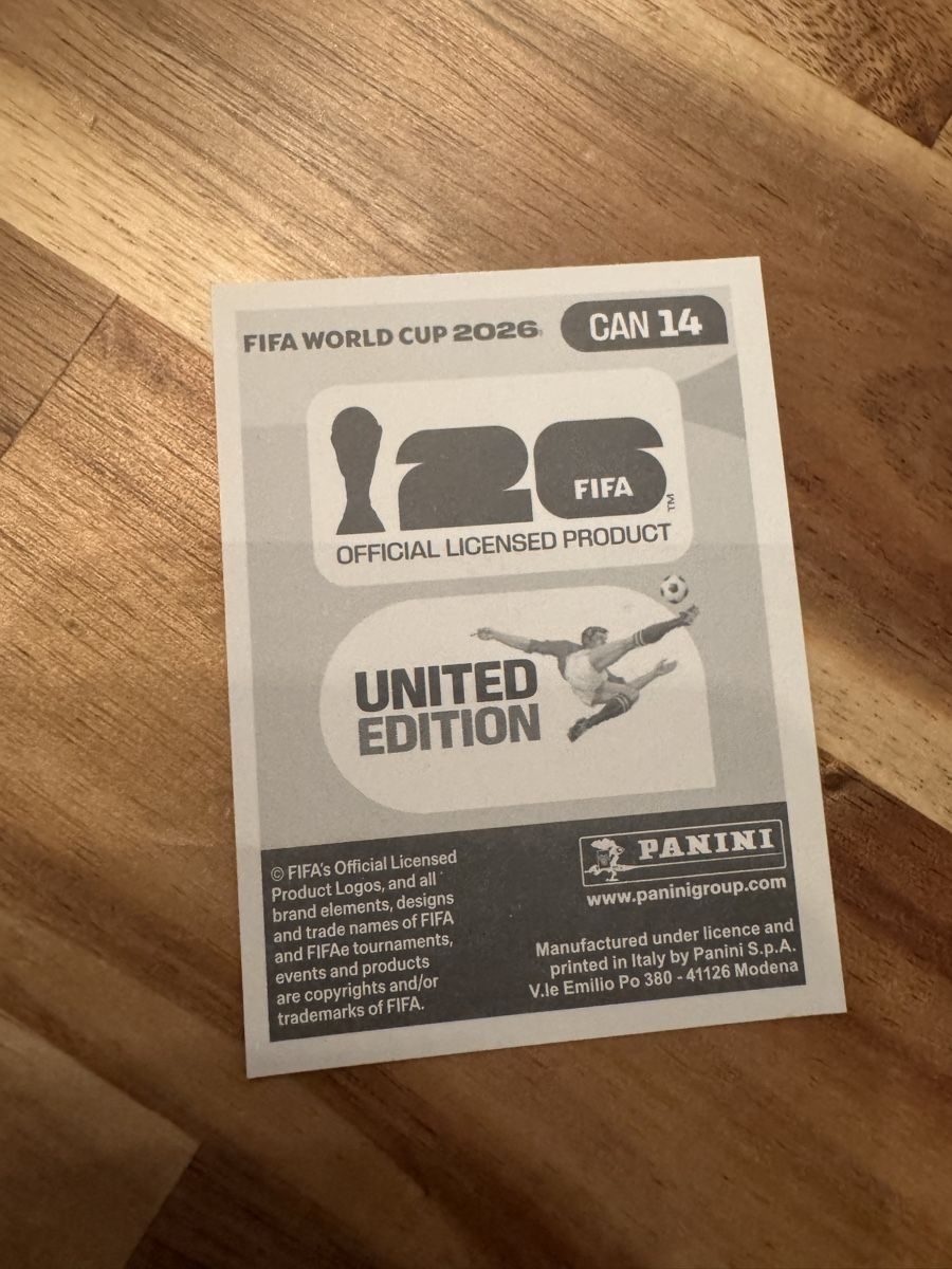 Panini Carte collezionabili: Panini - WM 2026 - CAN 14 - Sticker – Nuovo (secondo la descrizione) da Wetzikon ZH venduto da thayreen 1