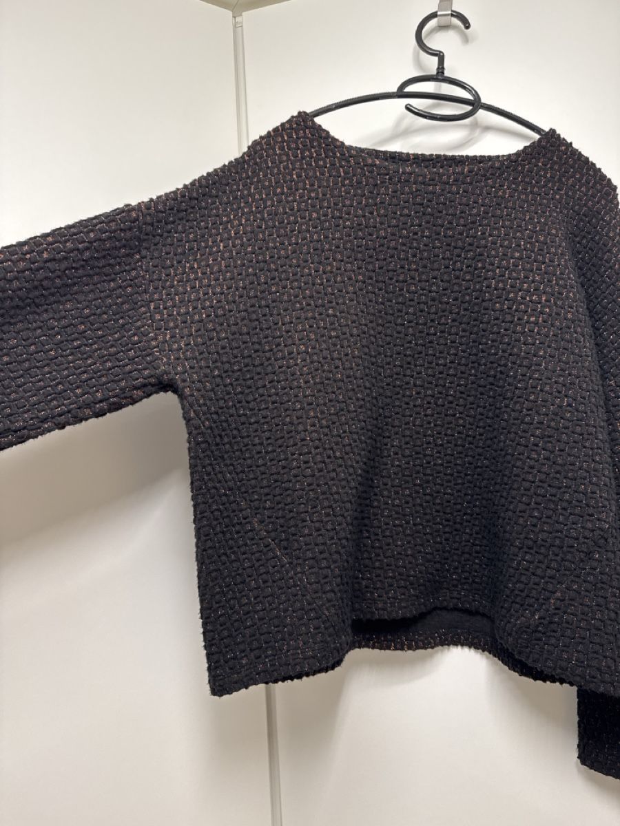 Maglioni & Felpe: Niu Pullover mit Glitzer Gr. L, schwarz/kupfer-farben – Usato da Eichberg venduto da OanaB 4