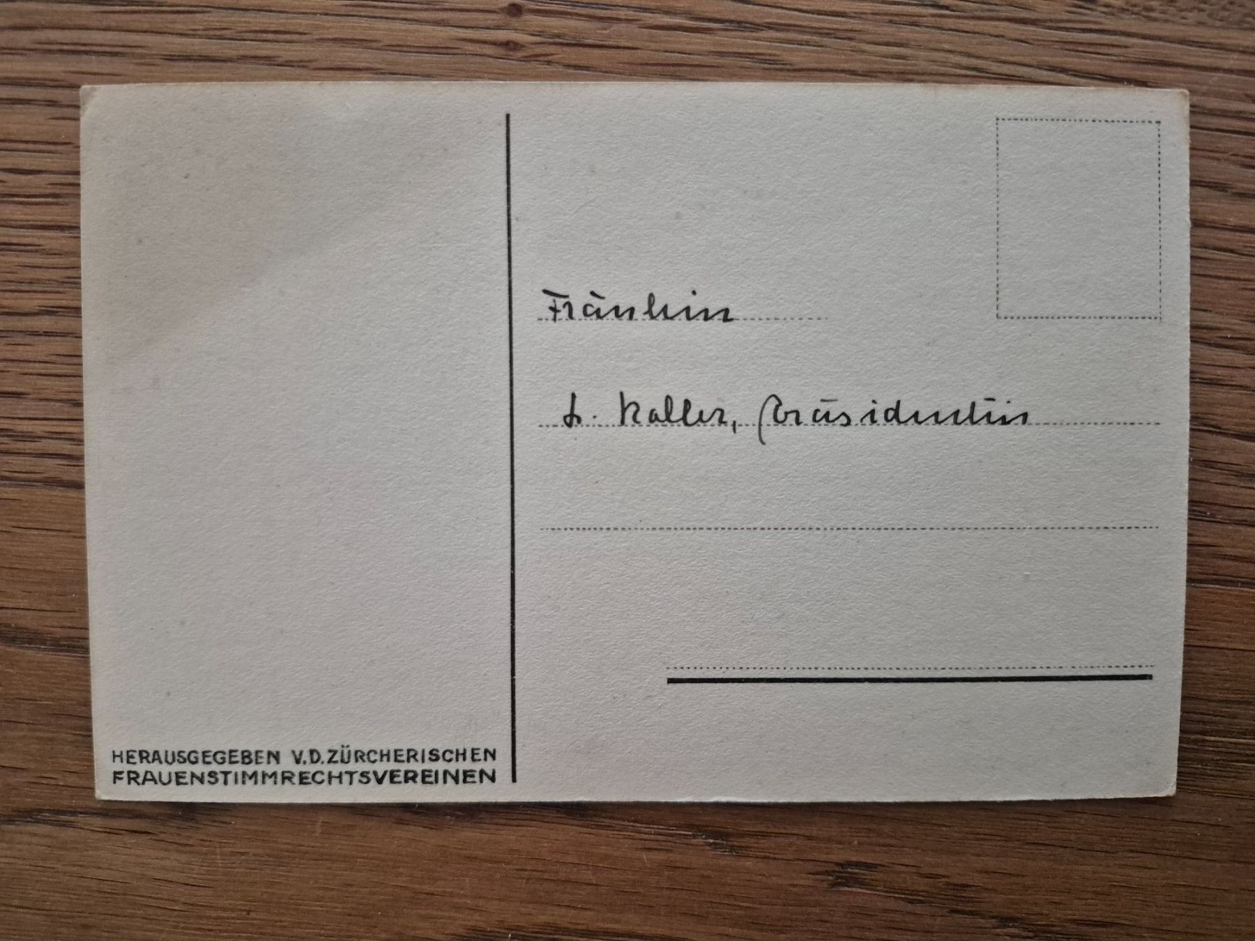 Cartes postales: Frauenstimmrecht - Ansichtskarte – D'occasion à Balsthal par Palcivalle 1