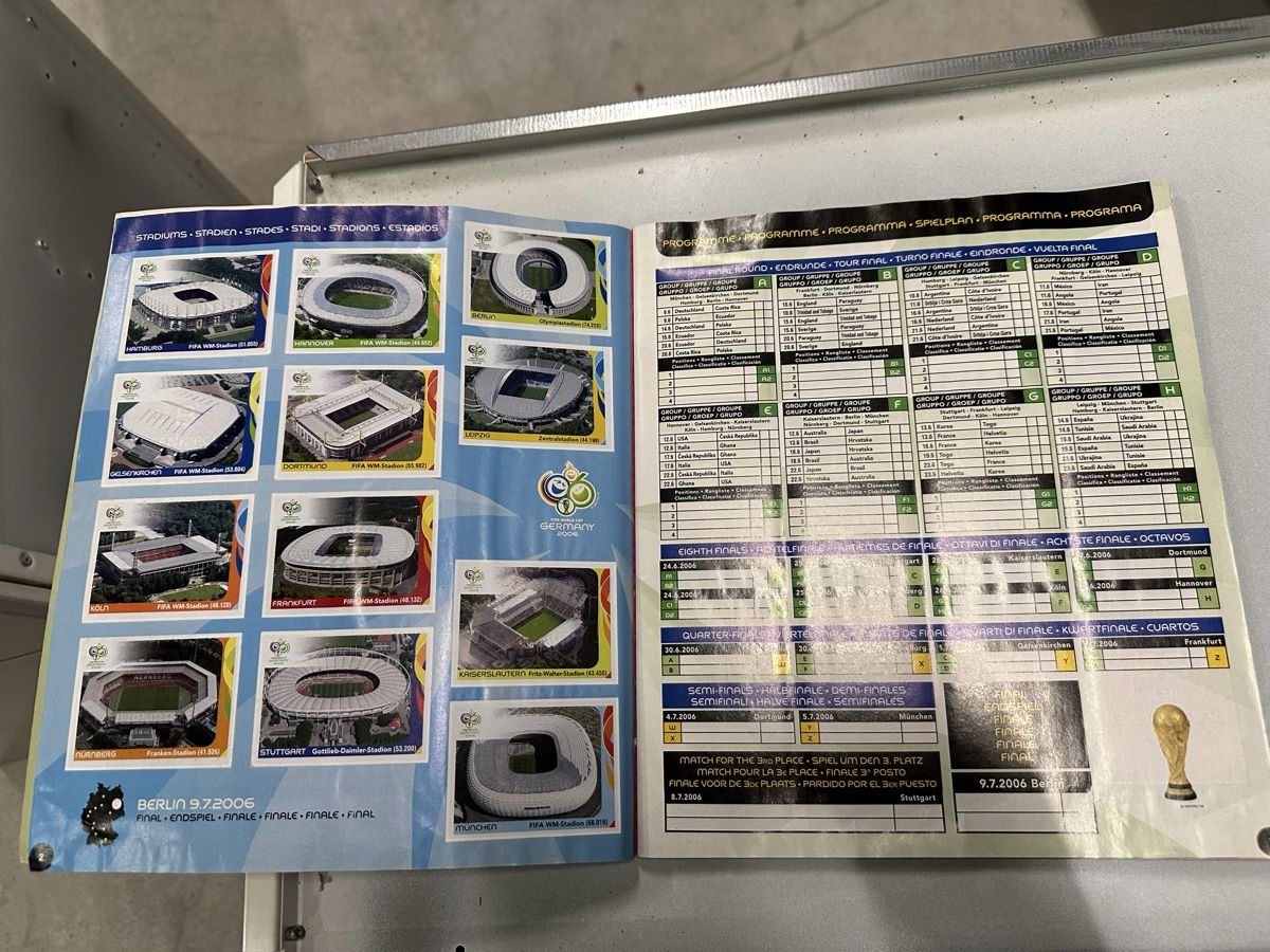 Panini Album: Panini WM 2006 Sticker Album – Usato da Chur venduto da Sim7000 2
