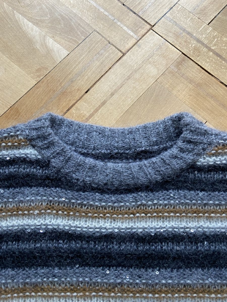 Max Mara Maglioni & Felpe: Max Mara Studio Sondrio striped sequin sweater Pulli – Usato da Münchenstein venduto da B771 4