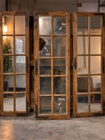 3 alte Holzfenster mit Sprossen- Vintage, Antik, Deko