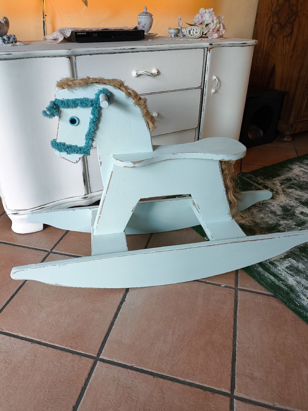 Spielzeuge: Shabby Chic Landhaus Schaukelpferd – Gebraucht aus Meinisberg von Destiny1972