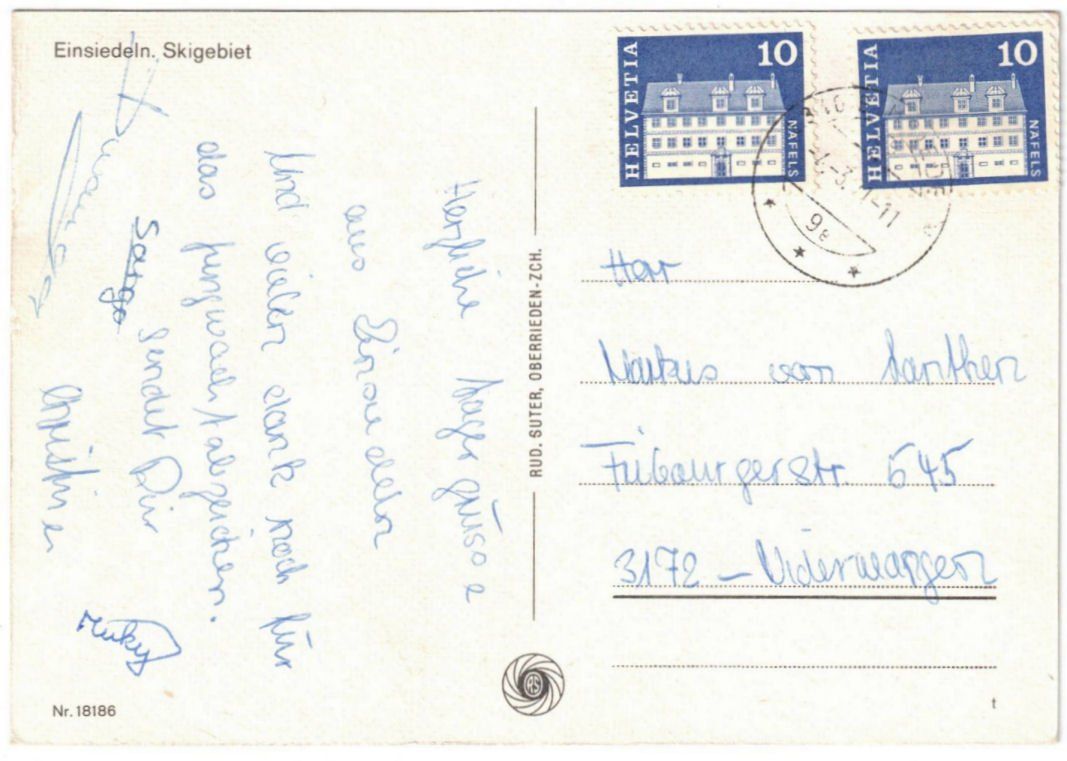 Cartes postales: Einsiedeln - Skilift – D'occasion à Binningen par Mountainrider 1