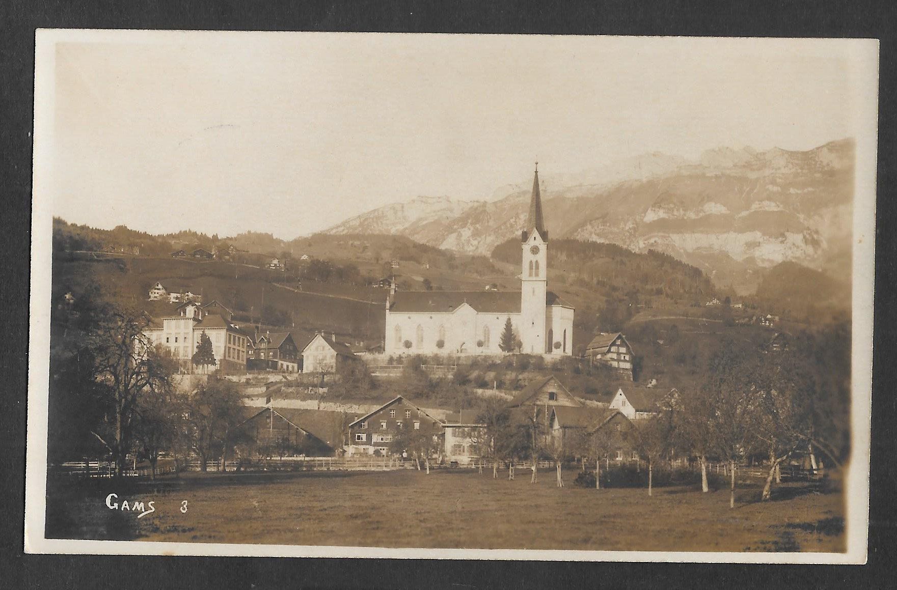 Cartoline postali: Gams Dorfansicht – Usato da Olten venduto da clotaldi