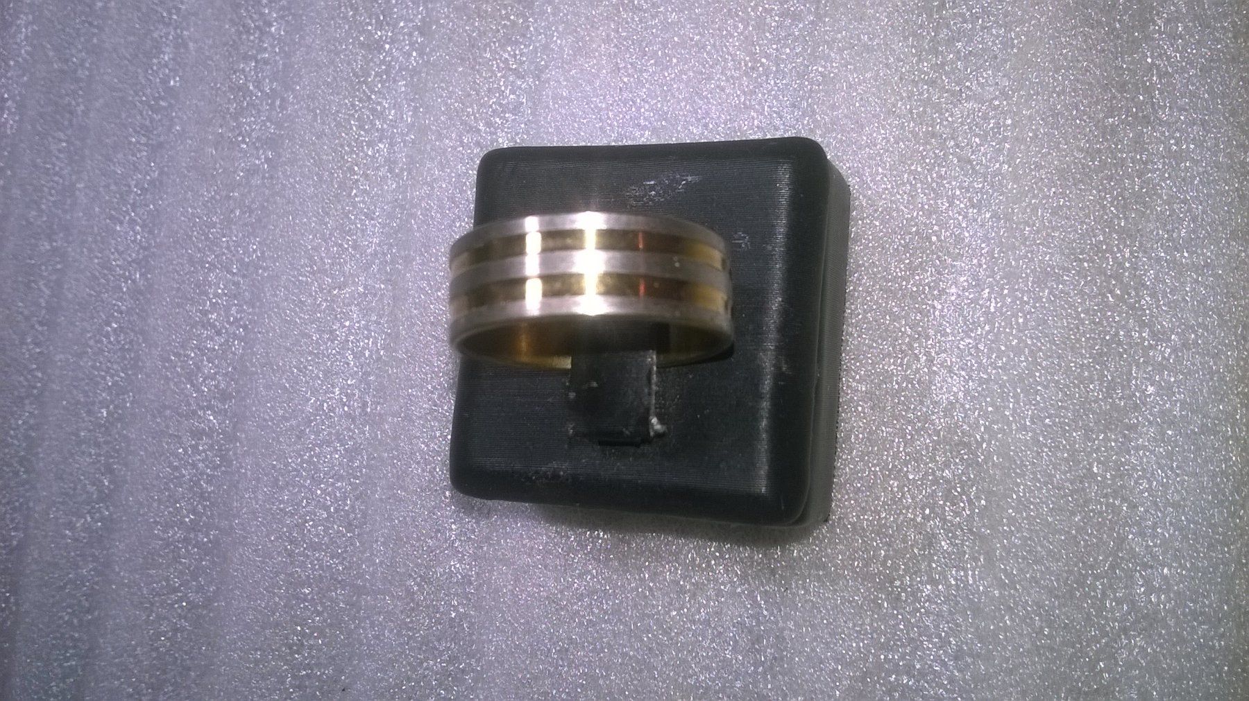 Anelli: ring edelsthal,,,versilbert und vergoldet – Nuovo (secondo la descrizione) da Basel venduto da bijoutrie_4 1