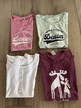 4 Damen T-Shirts Gr. M