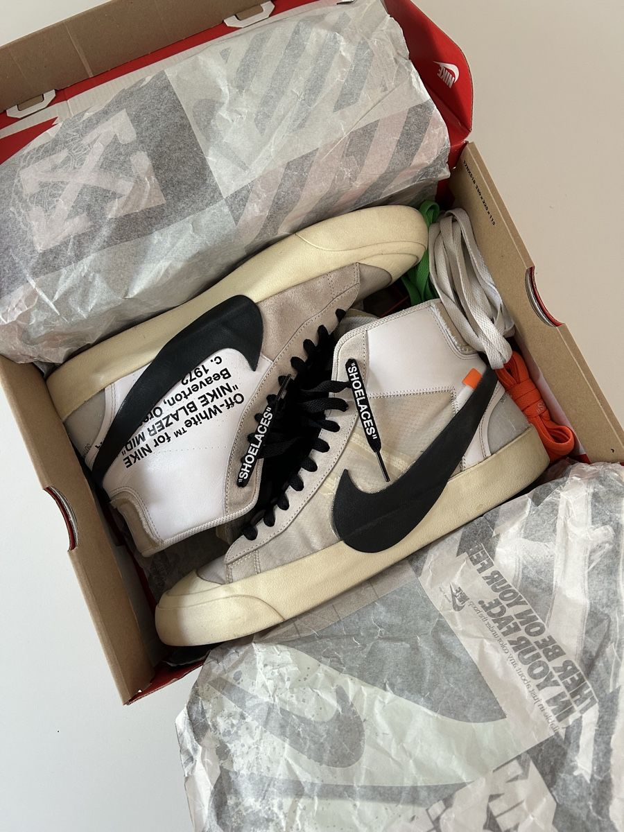 Nike Herrenschuhe: Off-White × Nike Blazer Mid 'The Ten' – Gebraucht aus Gockhausen von pierrezhh 7