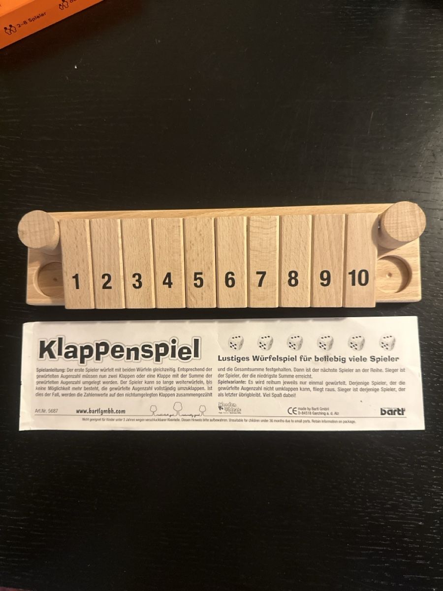 Giochi: Klappenspiel Holz Bartl – Nuovo (secondo la descrizione) da Basel venduto da donald_duck_313