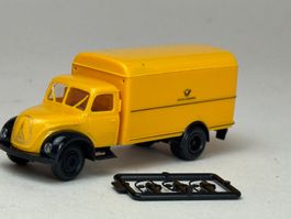 GB1- Brekina Magirus Sirius Postkoffer