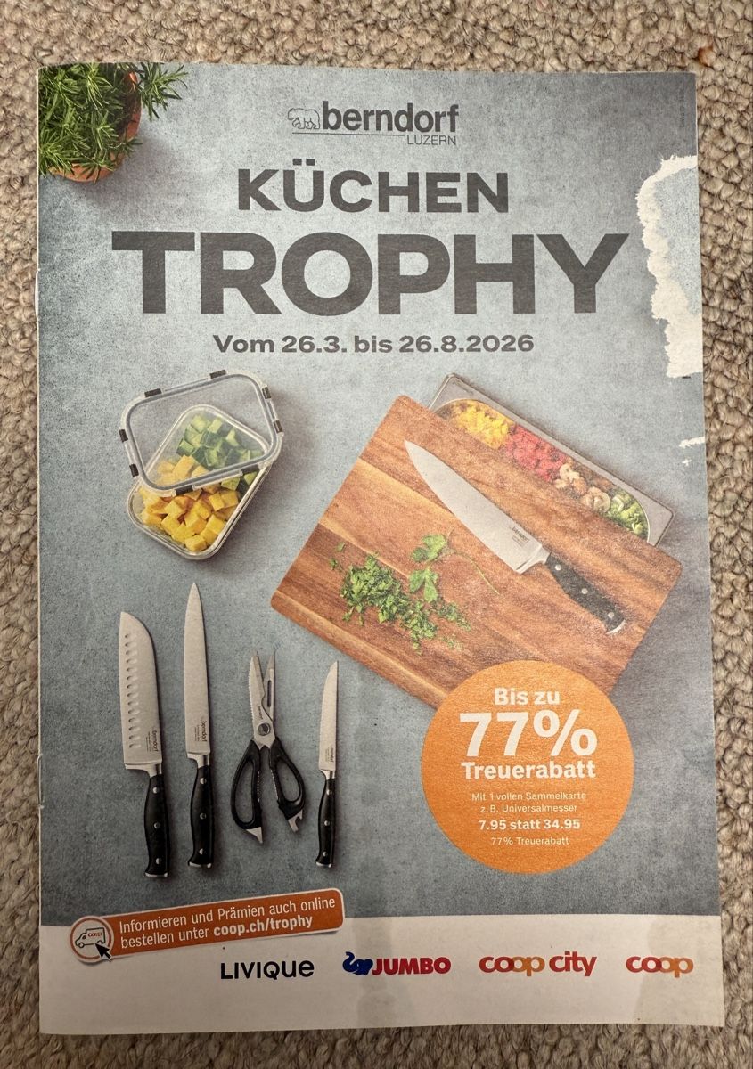 Buoni: Coop Küchen Trophy – Nuovo e nell'imballaggio originale da Schattenhalb venduto da Oodaaq