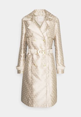 GUESS MONOGRAM TRENCH COAT, SIZE XS. BRAND NEW WITH TAGS