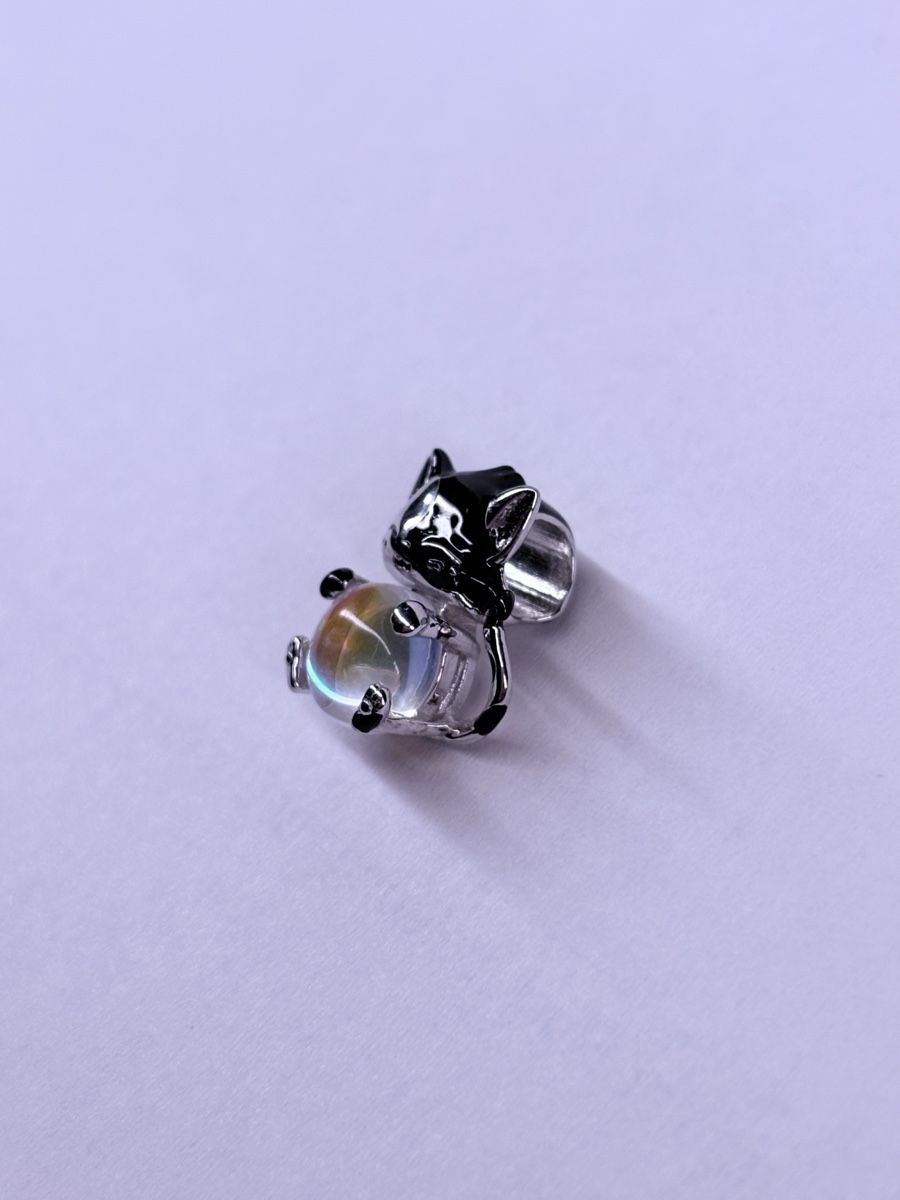 Ciondoli: Charm Katze mit Glaskugel s925 Silber – Nuovo (secondo la descrizione) da Baden venduto da gab_qn6x 1