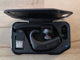 Poly Voyager 5200 UC Headset+ USB Dongle + case + USB-cable