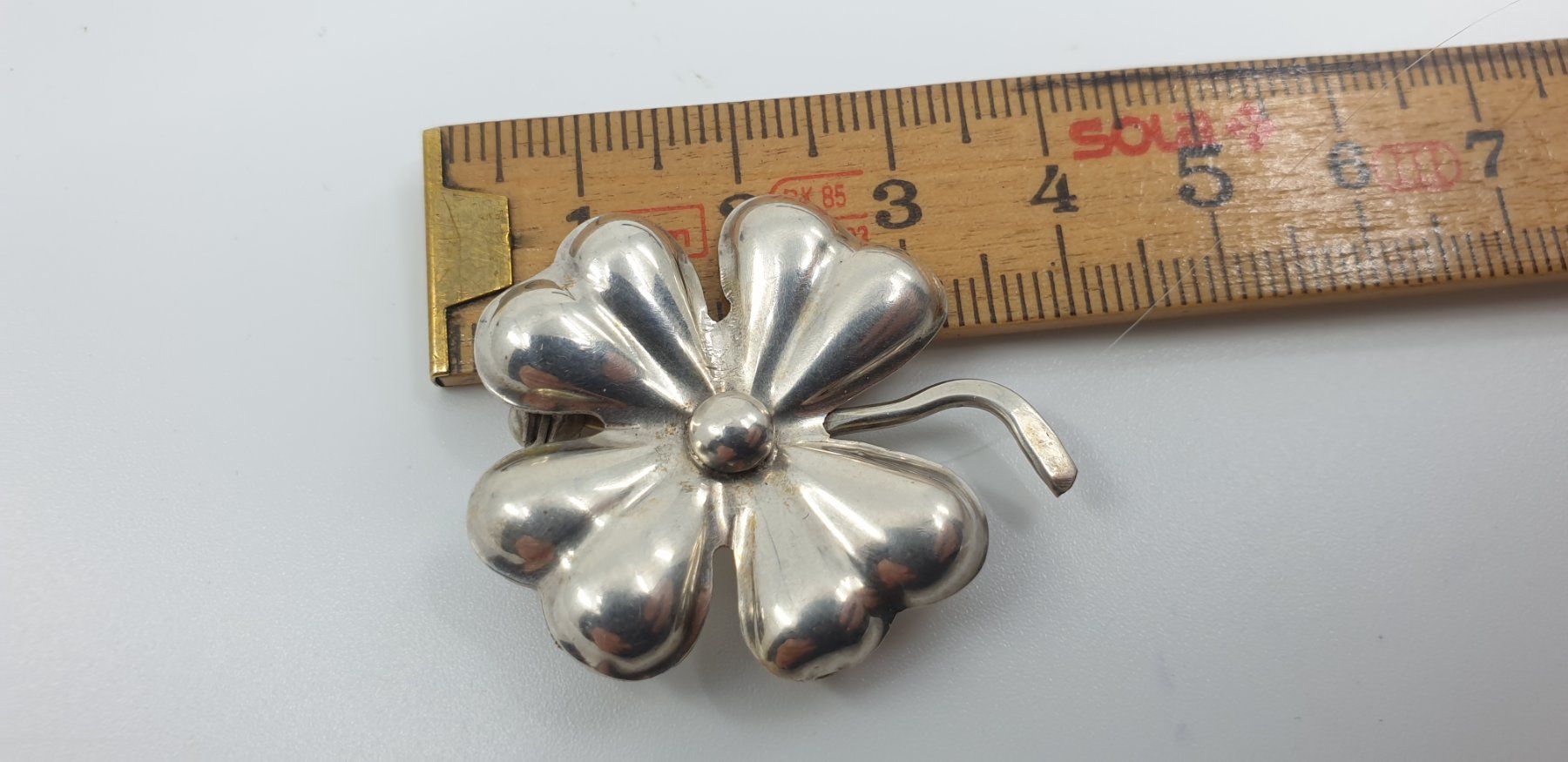 Spille & Fermagli: Kleeblatt Brosche Silber 800 – Usato da Emmen venduto da magelan 4